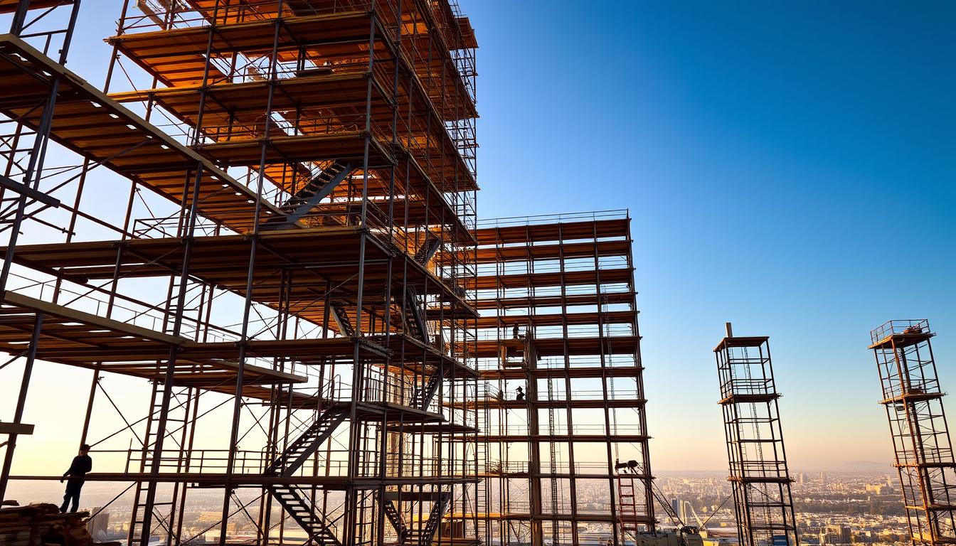 Vaste steigers voor bouwprojecten
